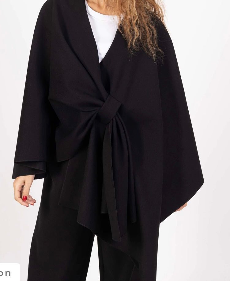 Scarf poncho - Black