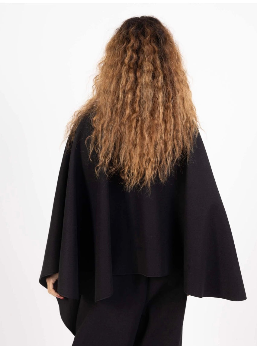 Scarf poncho - Black