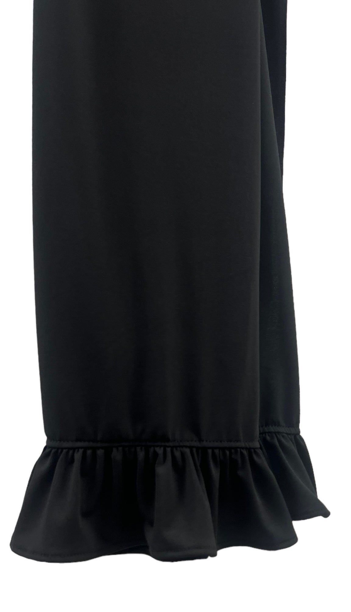 Premium scarf with ruffles - Black