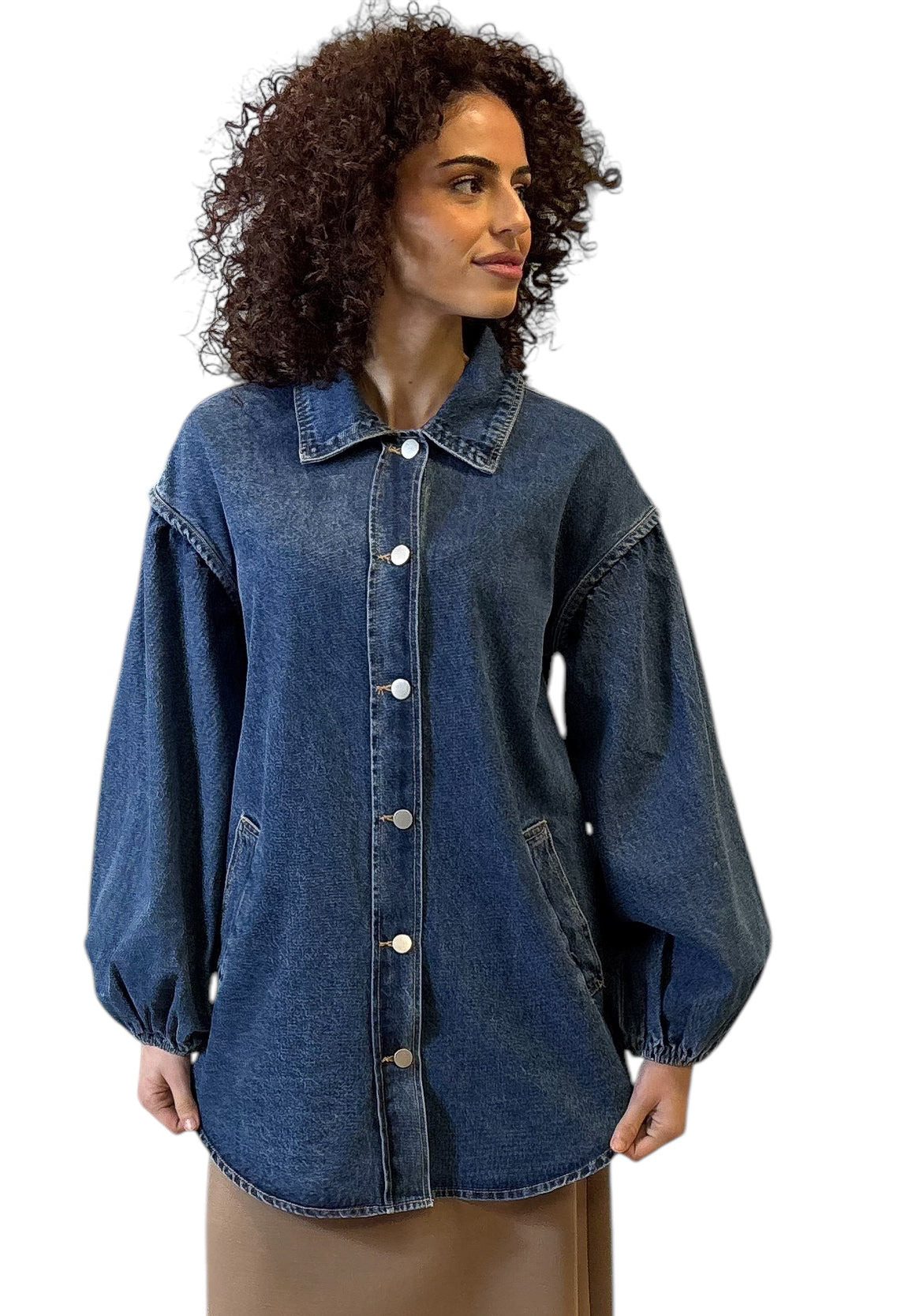 Denim blouse