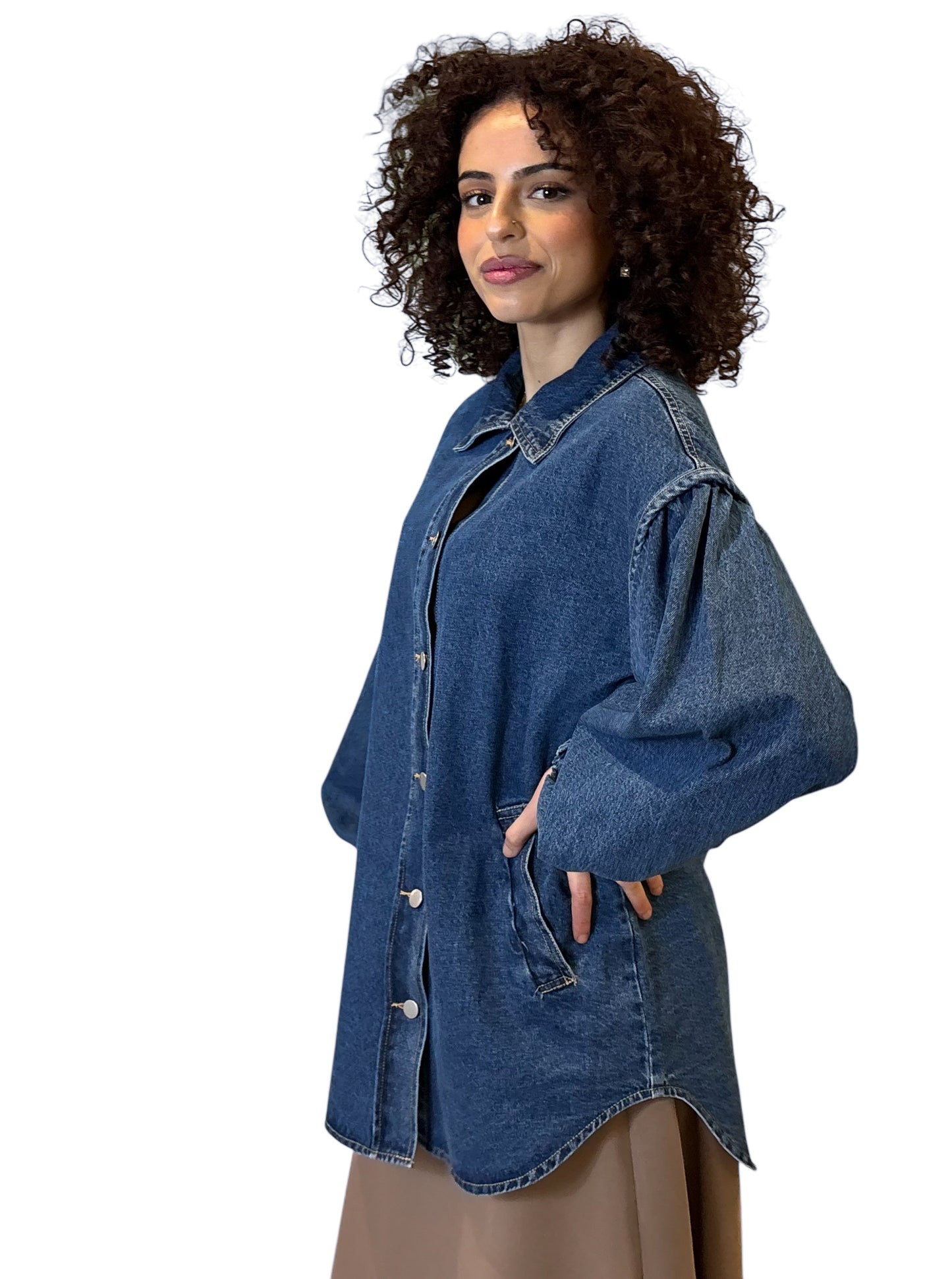 Denim blouse