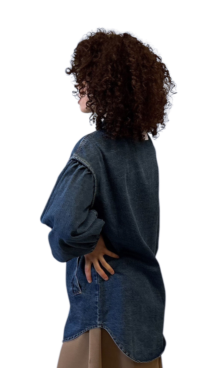 Denim blouse