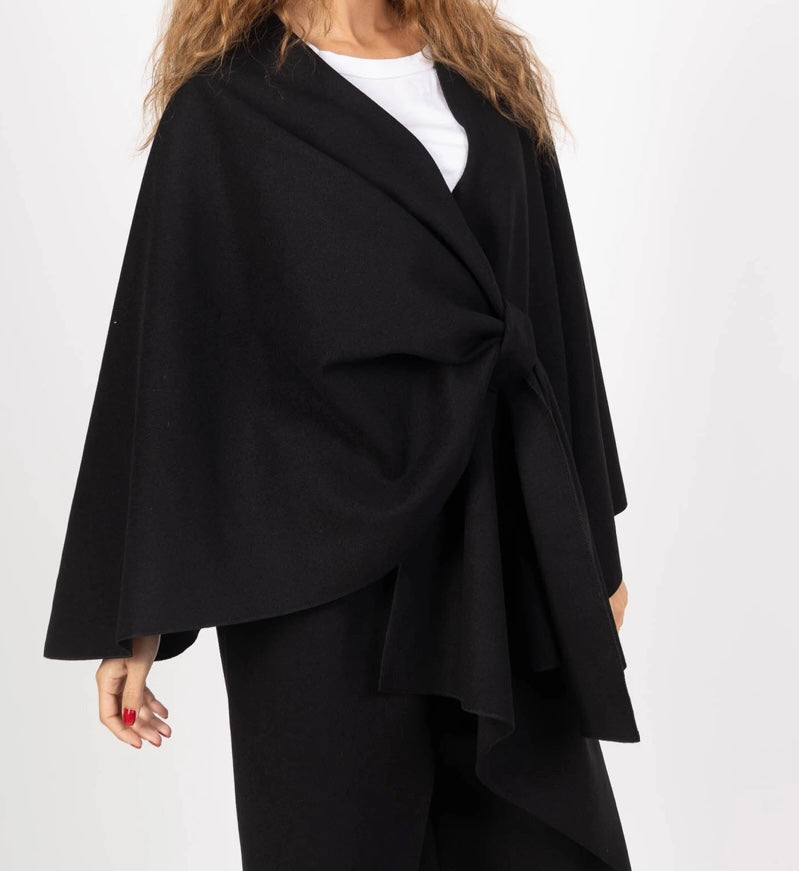 Scarf poncho - Black