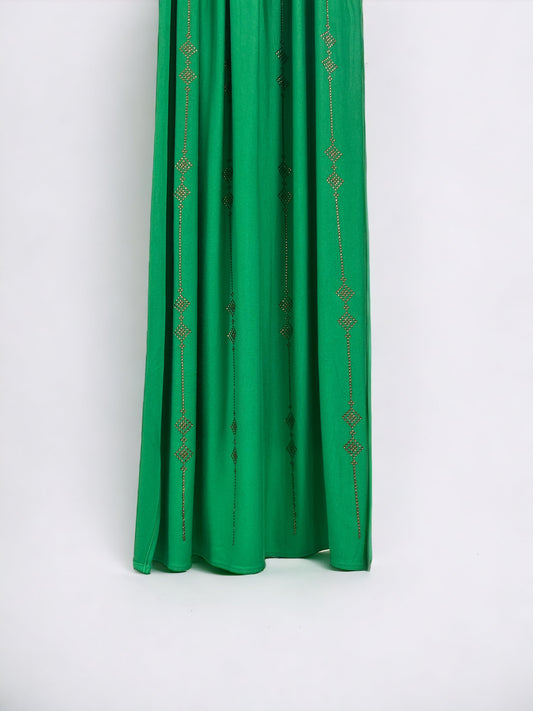 Scarf Sofia with stones - Green