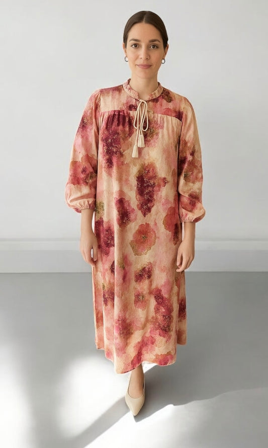 Flower printed dress