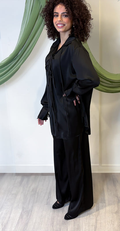 Satin set - Black