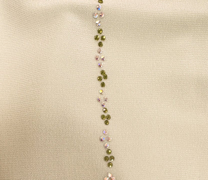 Premium scarf with stones - Mint greeen