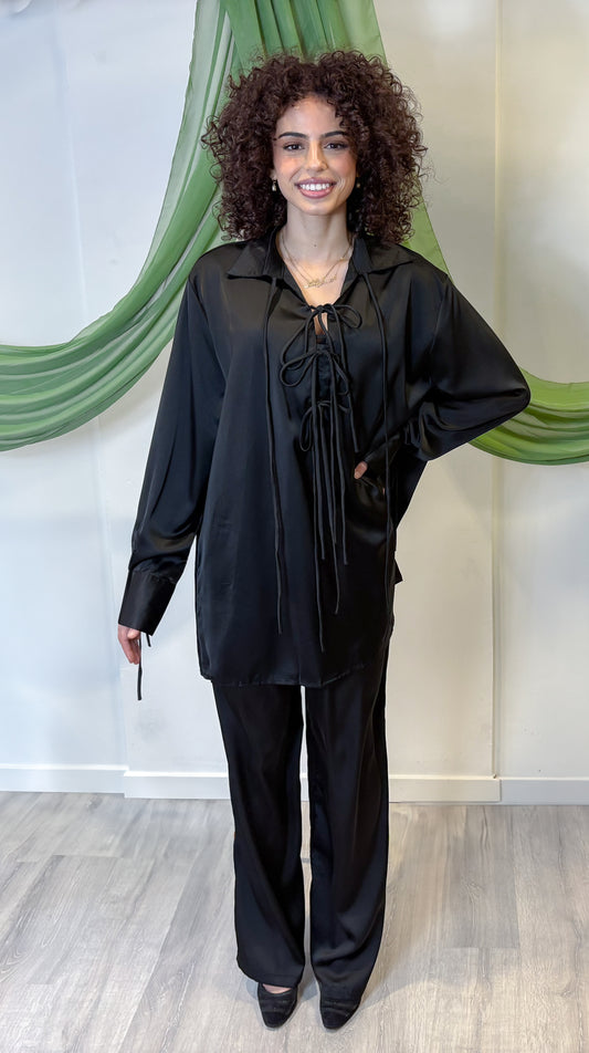 Satin set - Black